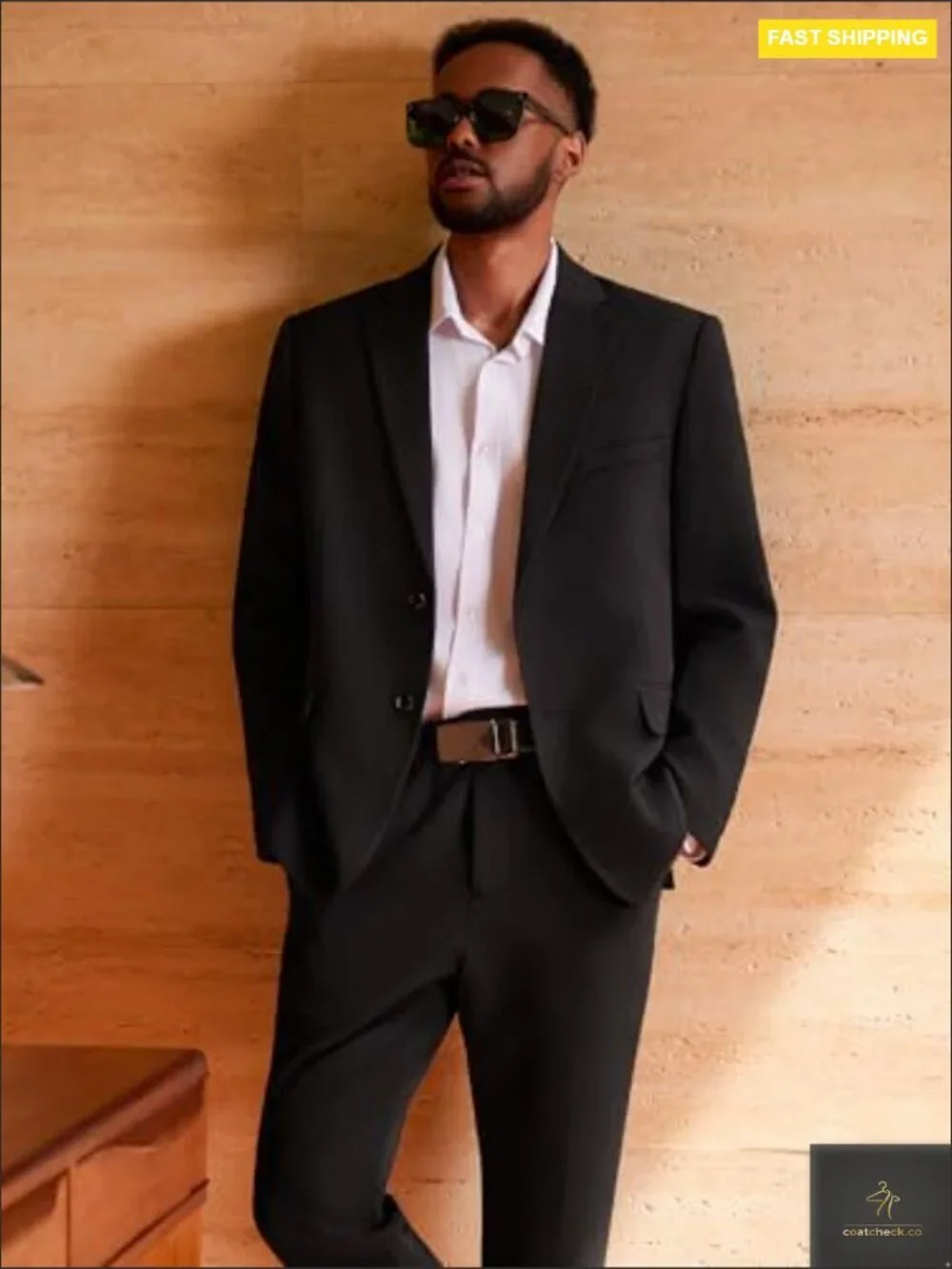 Men's Casual Blazer Sport Coat Regular Fit Lightweight Polyester Classic Style